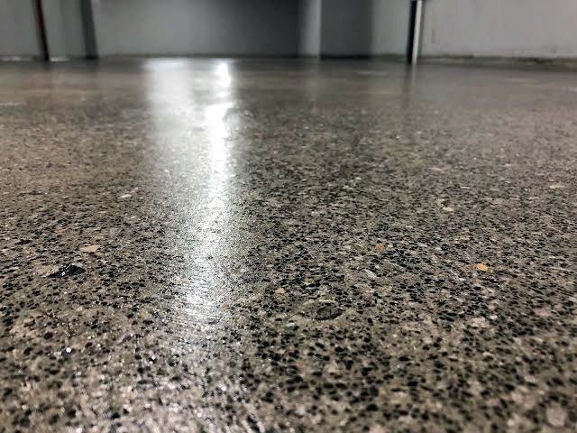 Yarı parlak beton parlatma uygulaması